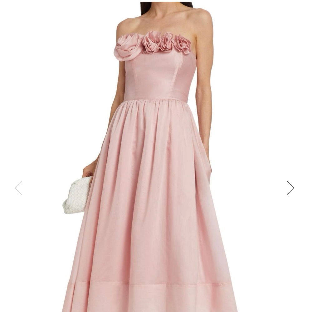 Elegant Pink Strapless Dress